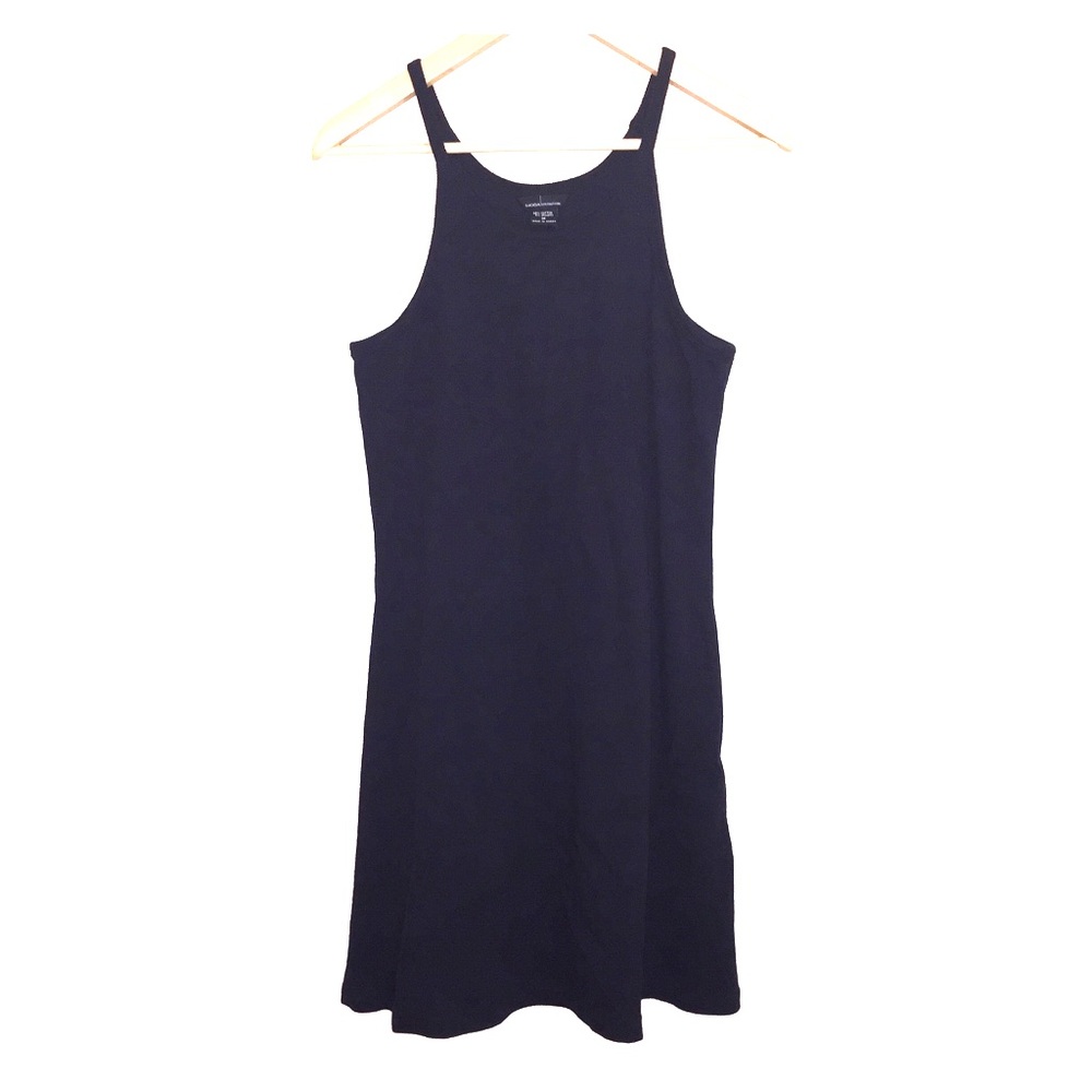 EUC Moda International Black bra top halter dress